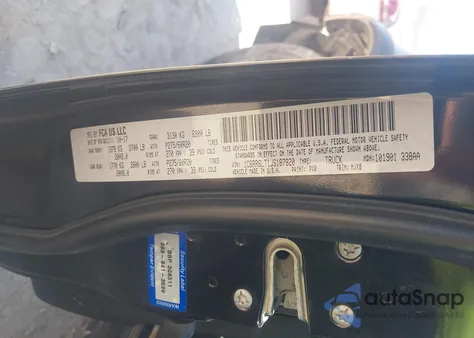 2018 Ram 1500 Harvest 4X2 5'7 Box z USA, uszkodzony, nr VIN 1C6RR6LT1JS187820